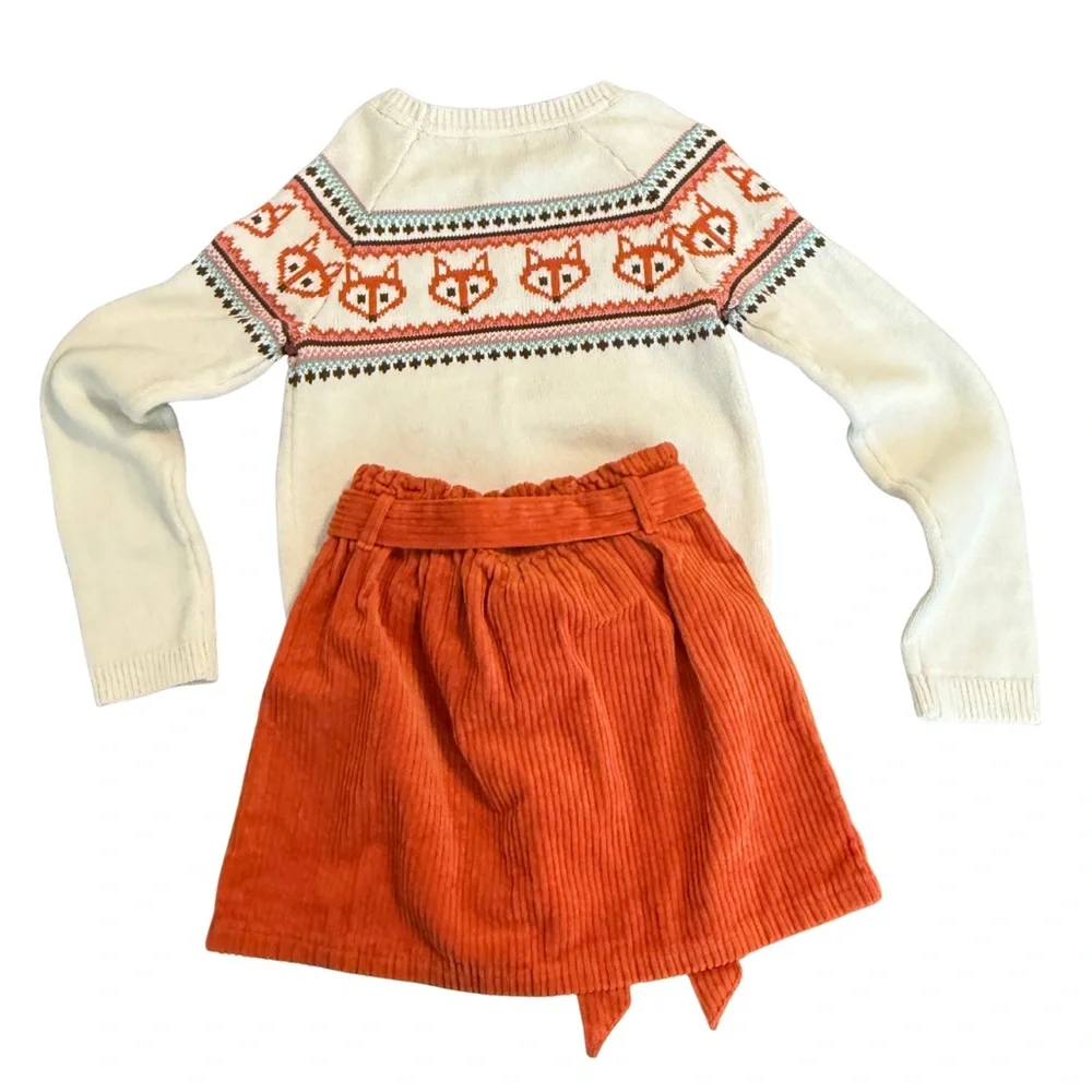 Cynthia Rowley Cream and Orange Kids Matching Set - Picture 2 of 2